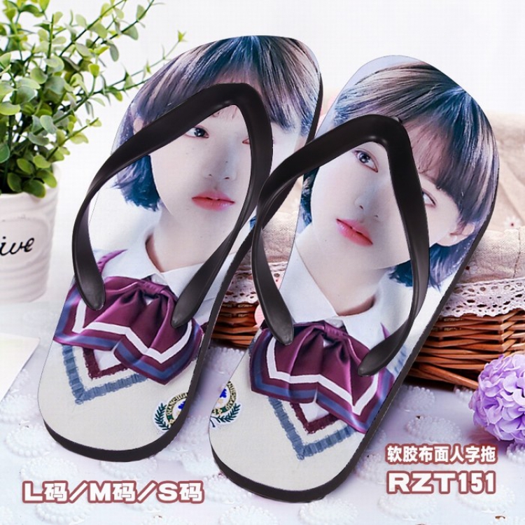 Zheng Shuang Soft glue Cloth surface Flip-flops S.M.L RZT151