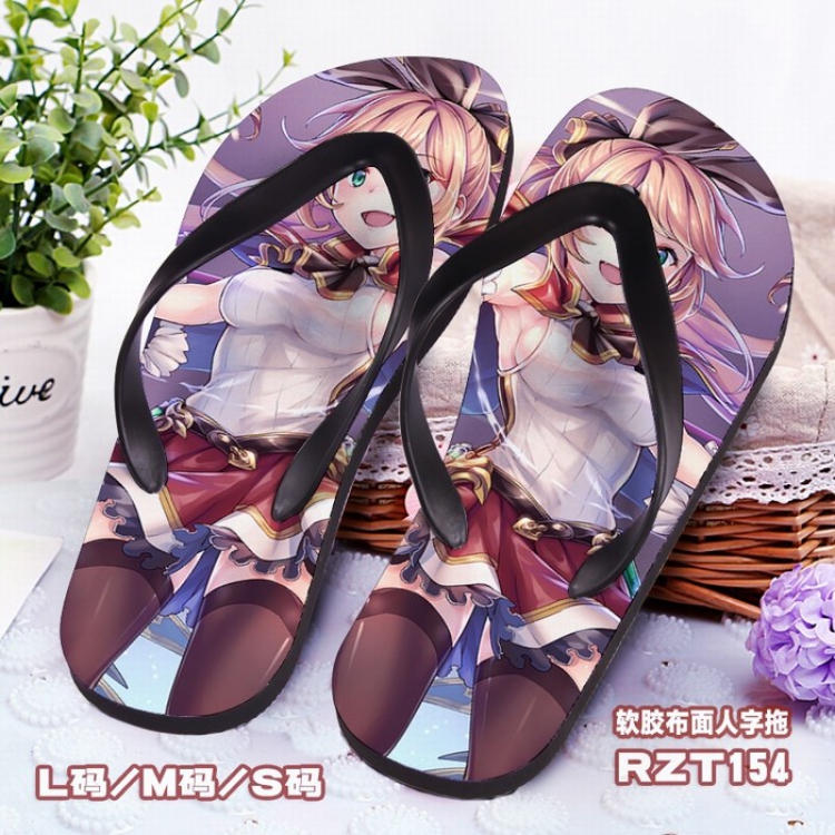 Azur Lane Soft glue Cloth surface Flip-flops S.M.L RZT154