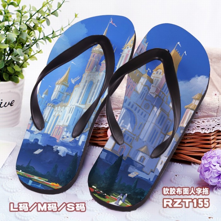 Castle Soft glue Cloth surface Flip-flops S.M.L RZT155