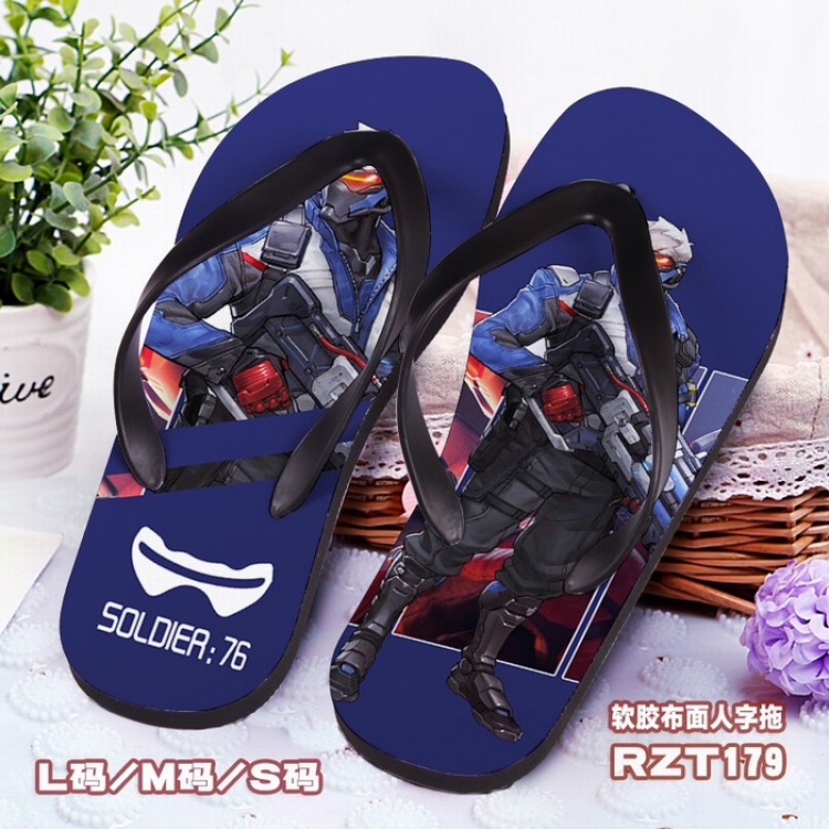 Overwatch Soft glue Cloth surface Flip-flops S.M.L RZT179