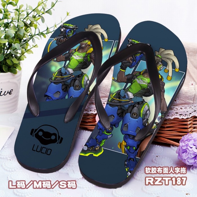 Overwatch Soft glue Cloth surface Flip-flops S.M.L RZT187