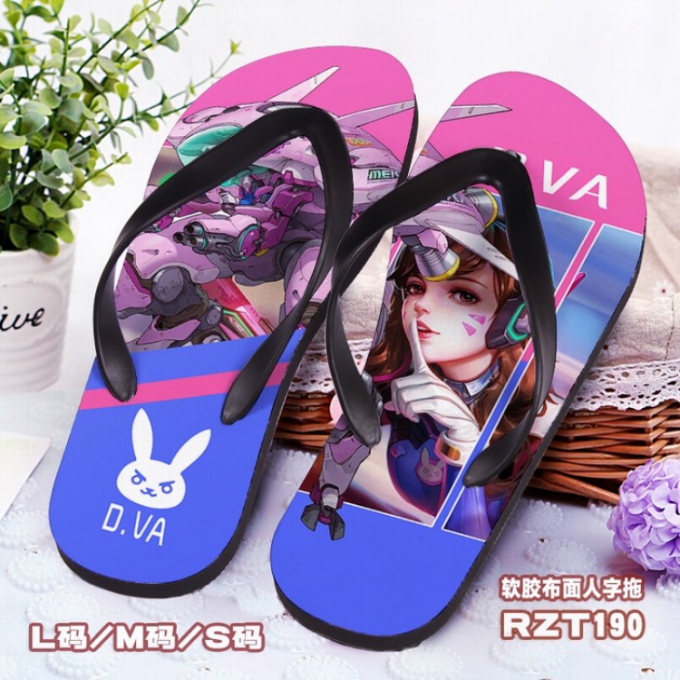 Overwatch Soft glue Cloth surface Flip-flops S.M.L RZT190