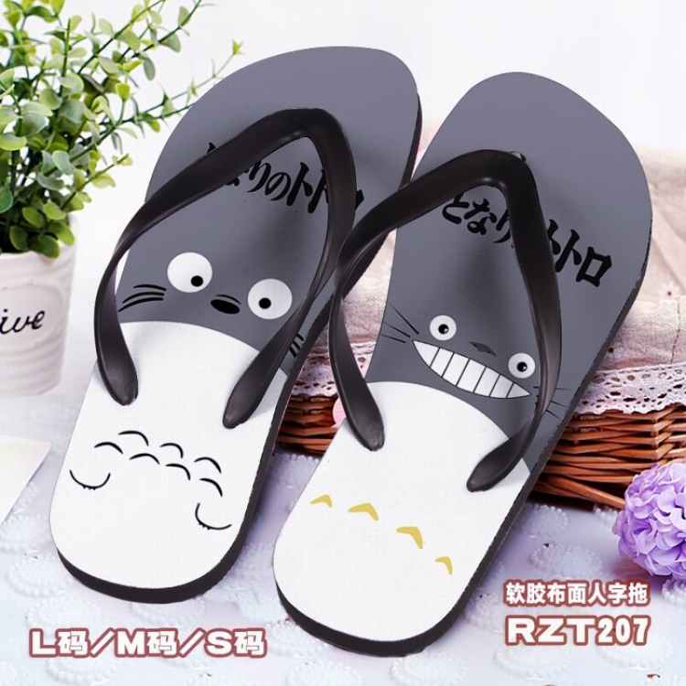 TOTORO Soft glue Cloth surface Flip-flops S.M.L RZT207