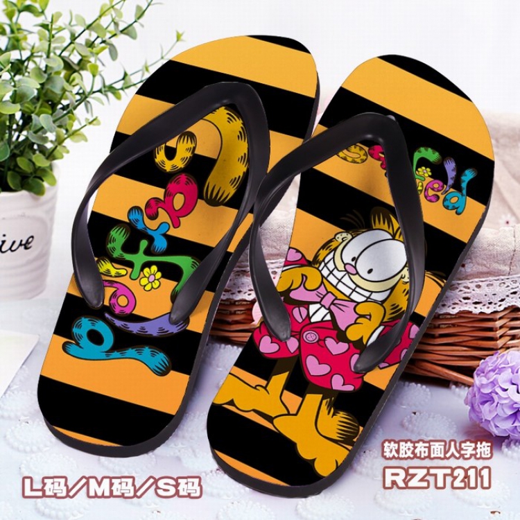 Garfield Soft glue Cloth surface Flip-flops S.M.L RZT211