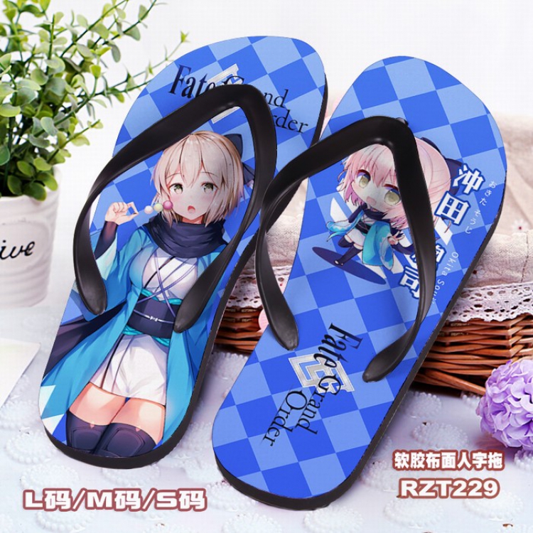 Fate grand order Soft glue Cloth surface Flip-flops S.M.L RZT229