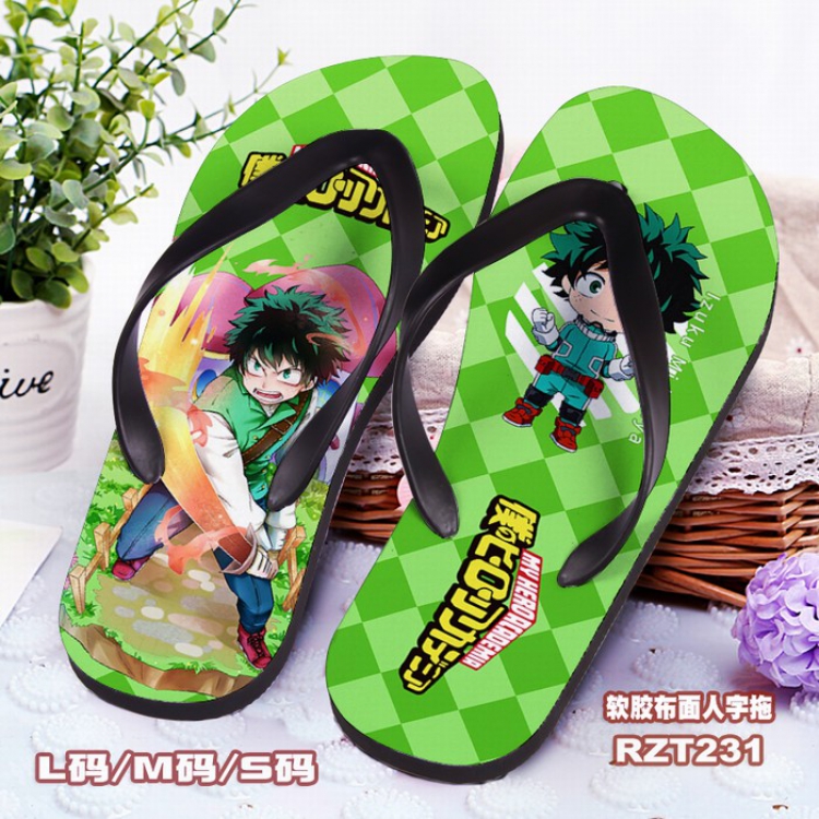 My Hero Academia Soft glue Cloth surface Flip-flops S.M.L RZT231