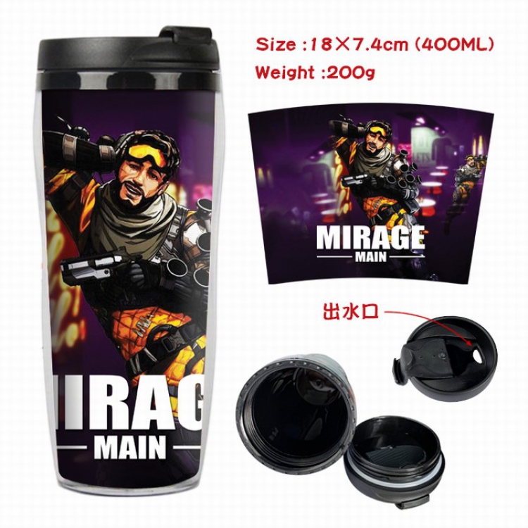 Apex Legends Starbucks Leakproof Insulation cup Kettle 7.4X18CM 400ML Style 10