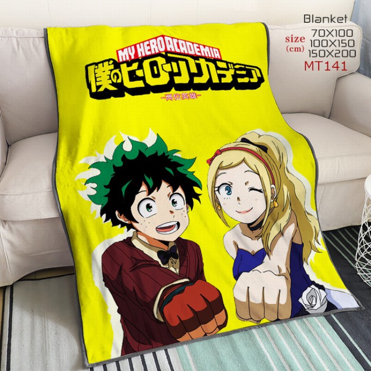 My Hero Academia Anime large mink cashmere blankets 150X200CM MT141