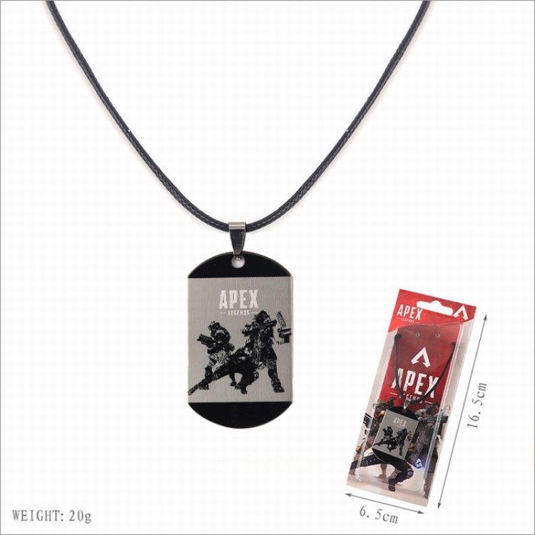 Apex Legends Stainless steel medal Black sling necklace price for 5 pcs Style A