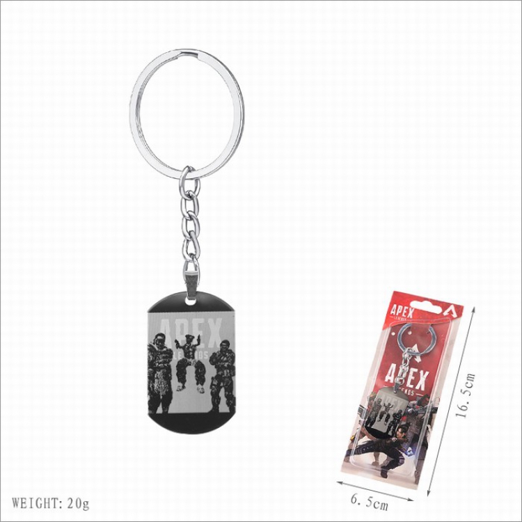 Apex Legends Stainless steel medal Keychain pendant price for 5 pcs Style C