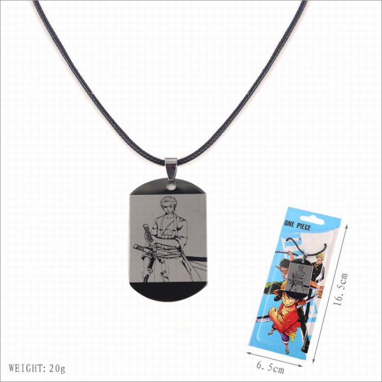 One Piece Stainless steel medal Black sling necklace price for 5 pcs Style A