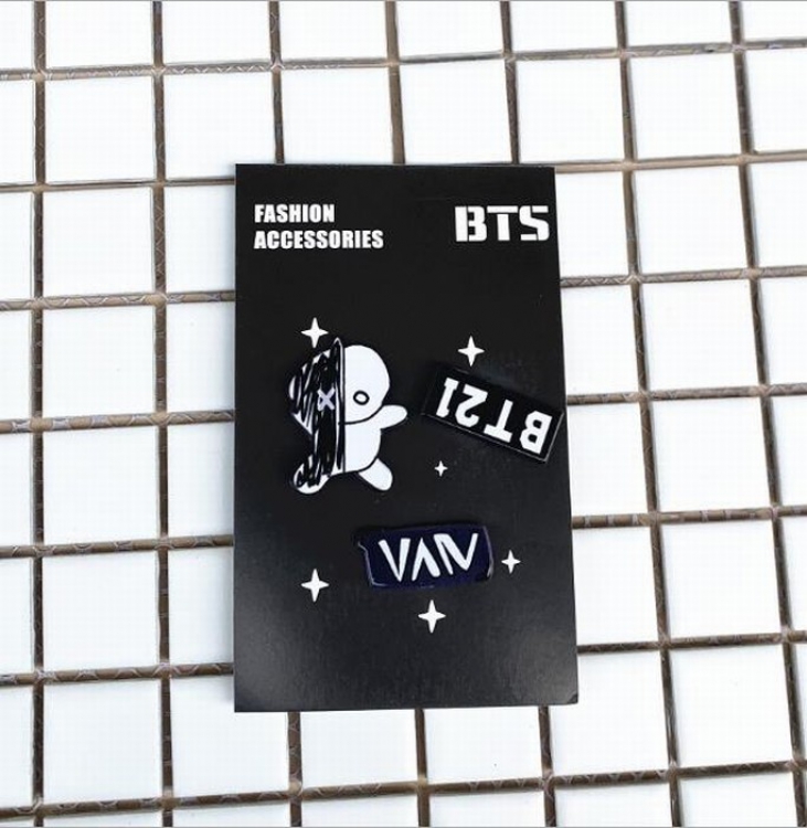 BTS BT21 Acrylic brooch set price for 5 pcs Style D