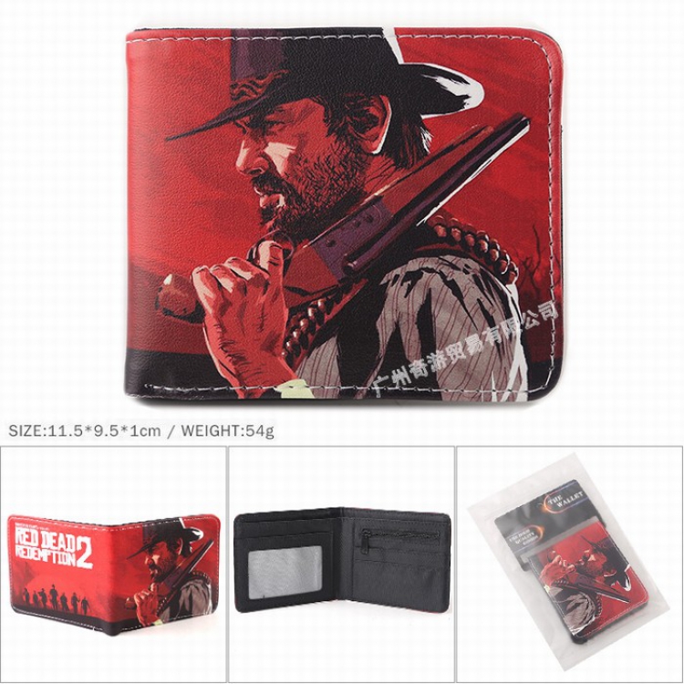 A Fistful Of Dollars Full color Twill two-fold short wallet Purse 11.5X9.5X1CM 54G Style B