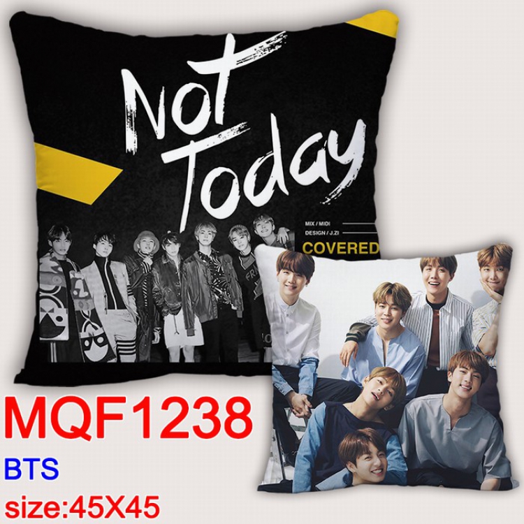 BTS Double-sided full color Pillow Cushion 45X45CM MQF1238