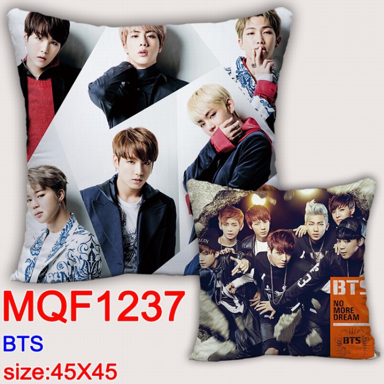 BTS Double-sided full color Pillow Cushion 45X45CM MQF1237