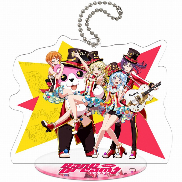 T-BanG Dream-Hello,Happy World! Acrylic Standing Plates Keychain pendant 9-10CM Style A
