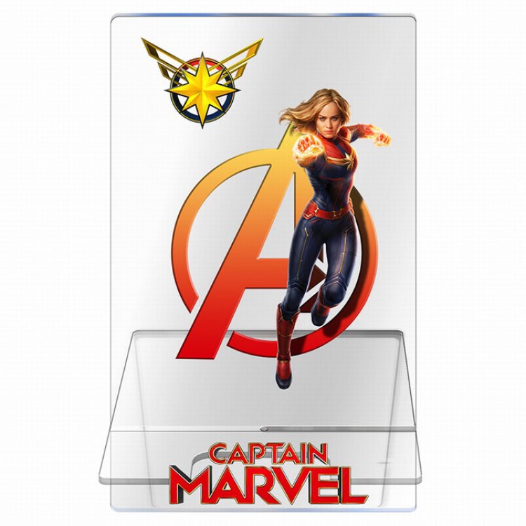 Captain Marvel Transparent acrylic phone holder 13CM Style B