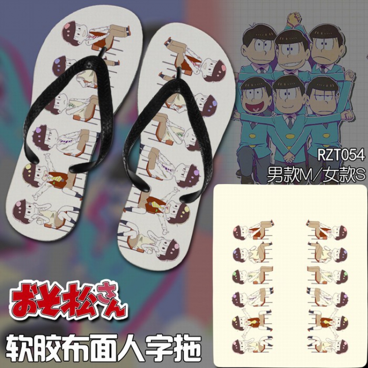 Osomatsu-san Soft glue Cloth surface Flip-flops slipper S.M.L RZT054