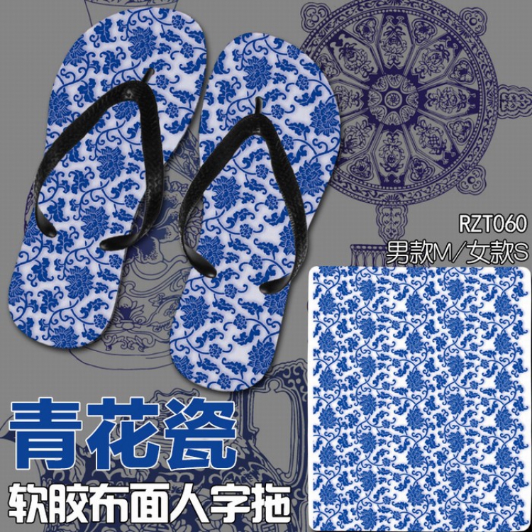  Soft glue Cloth surface Flip-flops slipper S.M.L RZT060