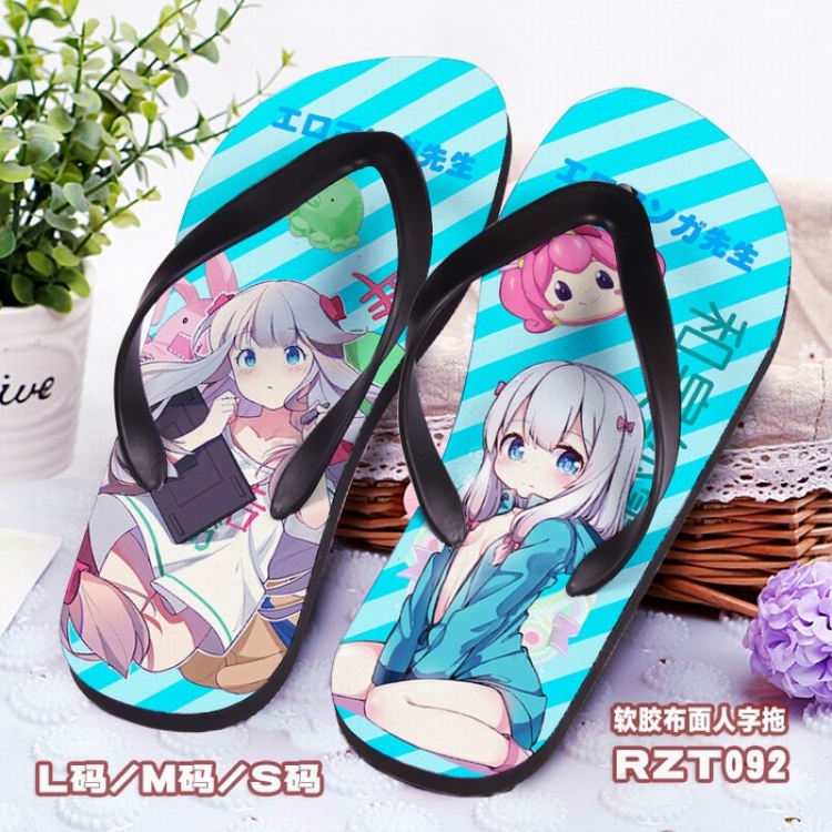 Soft glue Cloth surface Flip-flops slipper S.M.L RZT092