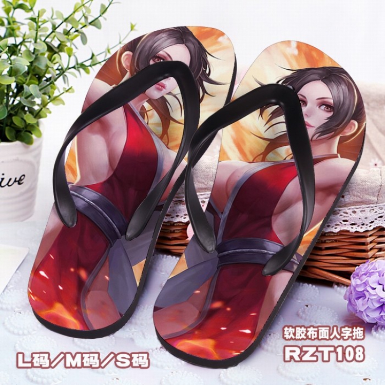 King glory Soft glue Cloth surface Flip-flops slipper S.M.L RZT108