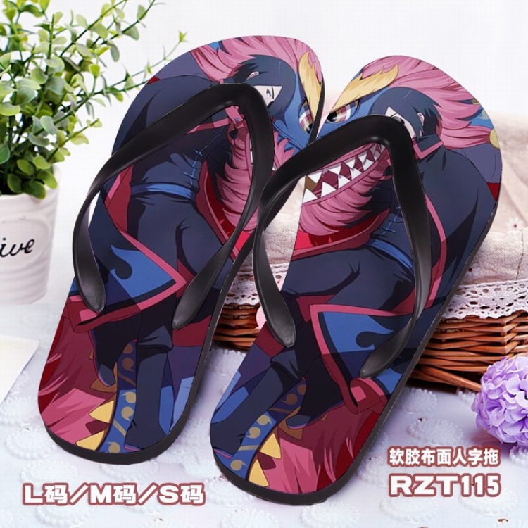 Naruto Soft glue Cloth surface Flip-flops slipper S.M.L RZT115