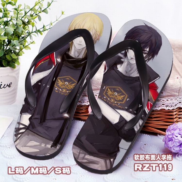 The King’s Avatar Soft glue Cloth surface Flip-flops slipper S.M.L RZT119