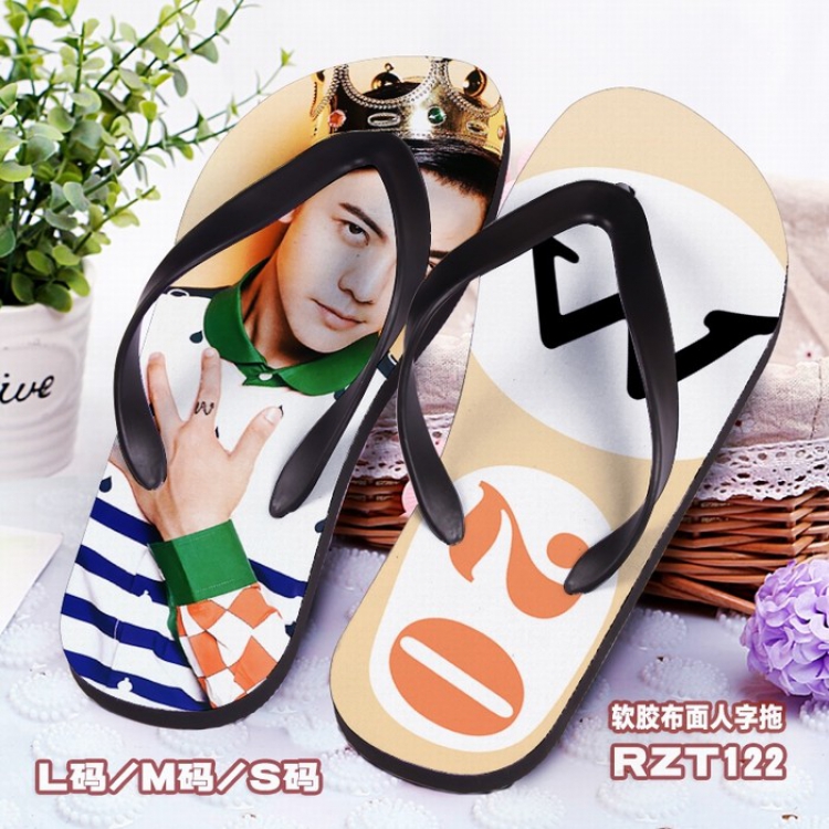 Soft glue Cloth surface Flip-flops slipper S.M.L RZT122