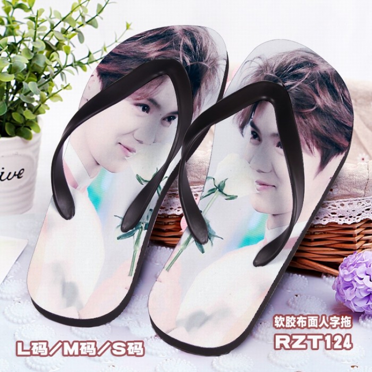 Soft glue Cloth surface Flip-flops slipper S.M.L RZT124