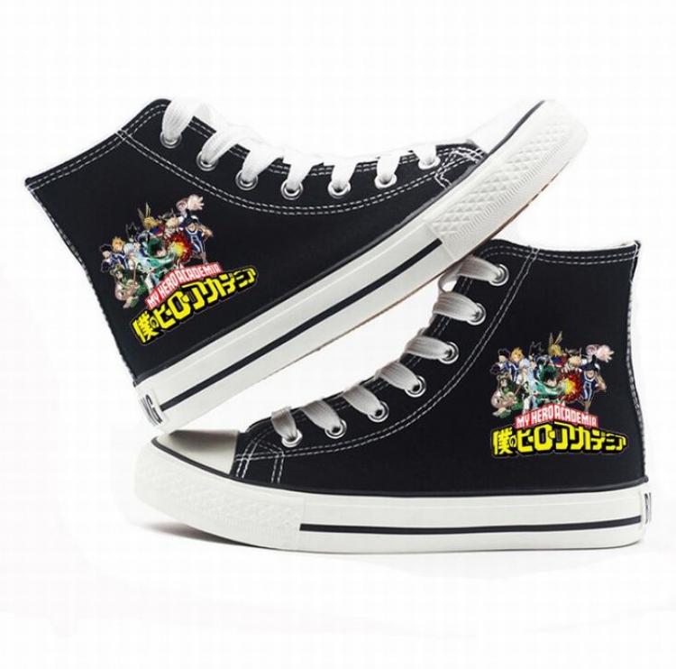 My Hero Academia High-top canvas shoes printed shoes A total of 10 yards 35-44 Style B