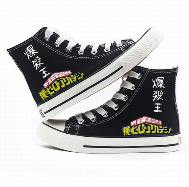 My Hero Academia High-top canvas shoes printed shoes A total of 10 yards 35-44 Style A