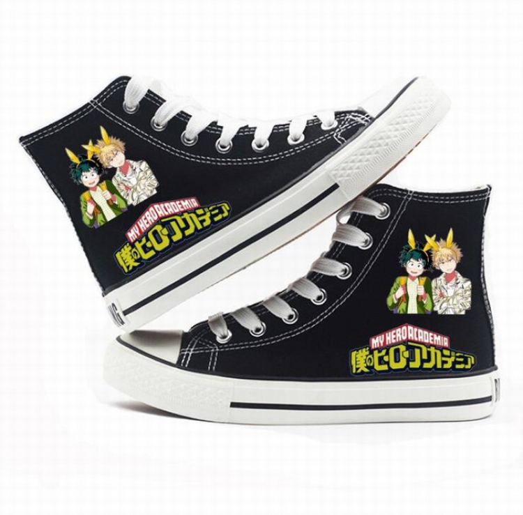 My Hero Academia High-top canvas shoes printed shoes A total of 10 yards 35-44 Style E