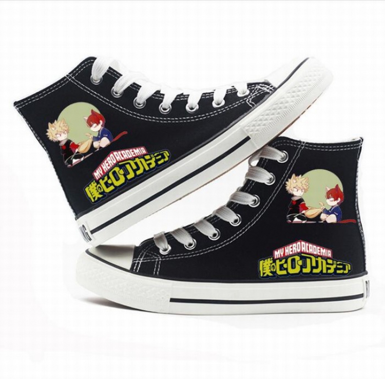 My Hero Academia High-top canvas shoes printed shoes A total of 10 yards 35-44 Style K