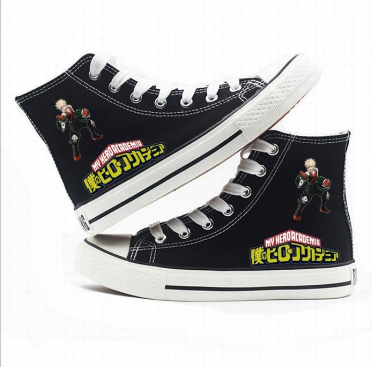 My Hero Academia High-top canvas shoes printed shoes A total of 10 yards 35-44 Style H
