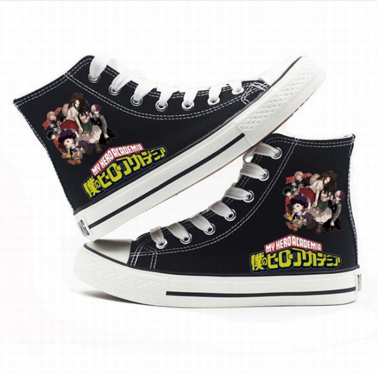 My Hero Academia High-top canvas shoes printed shoes A total of 10 yards 35-44 Style Q