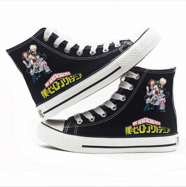 My Hero Academia High-top canvas shoes printed shoes A total of 10 yards 35-44 Style L