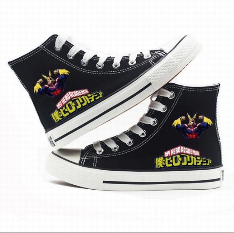 My Hero Academia High-top canvas shoes printed shoes A total of 10 yards 35-44 Style P