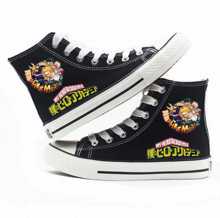 My Hero Academia High-top canvas shoes printed shoes A total of 10 yards 35-44 Style M