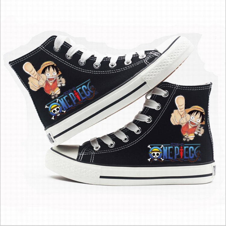 One Piece High-top canvas shoes printed shoes A total of 10 yards 35-44 Style D