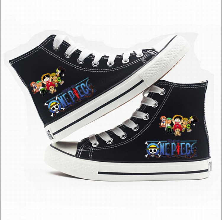 One Piece High-top canvas shoes printed shoes A total of 10 yards 35-44 Style B
