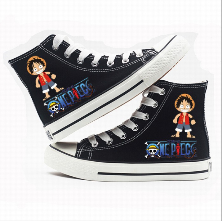 One Piece High-top canvas shoes printed shoes A total of 10 yards 35-44 Style E