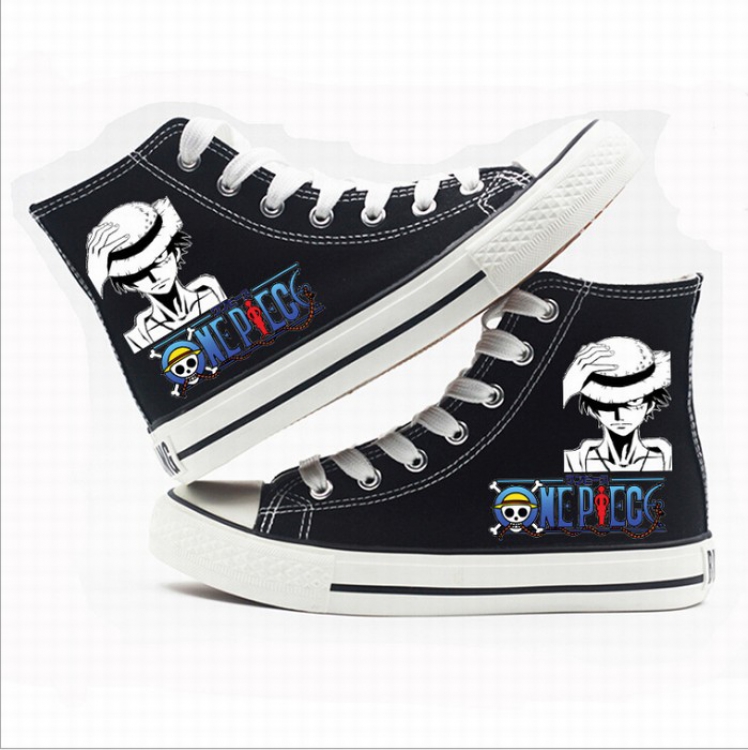 One Piece High-top canvas shoes printed shoes A total of 10 yards 35-44 Style K