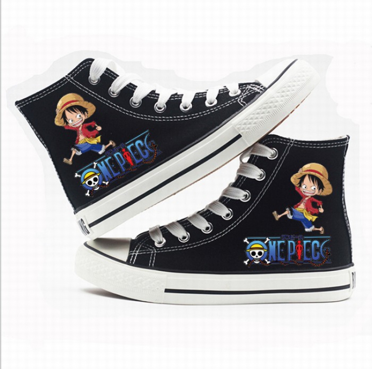 One Piece High-top canvas shoes printed shoes A total of 10 yards 35-44 Style N