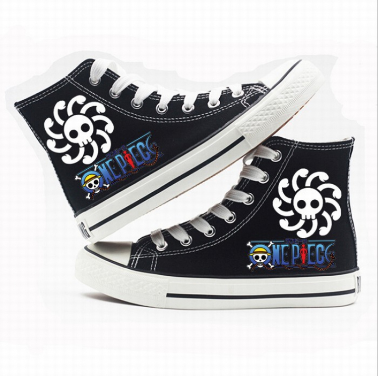 One Piece High-top canvas shoes printed shoes A total of 10 yards 35-44 Style Q