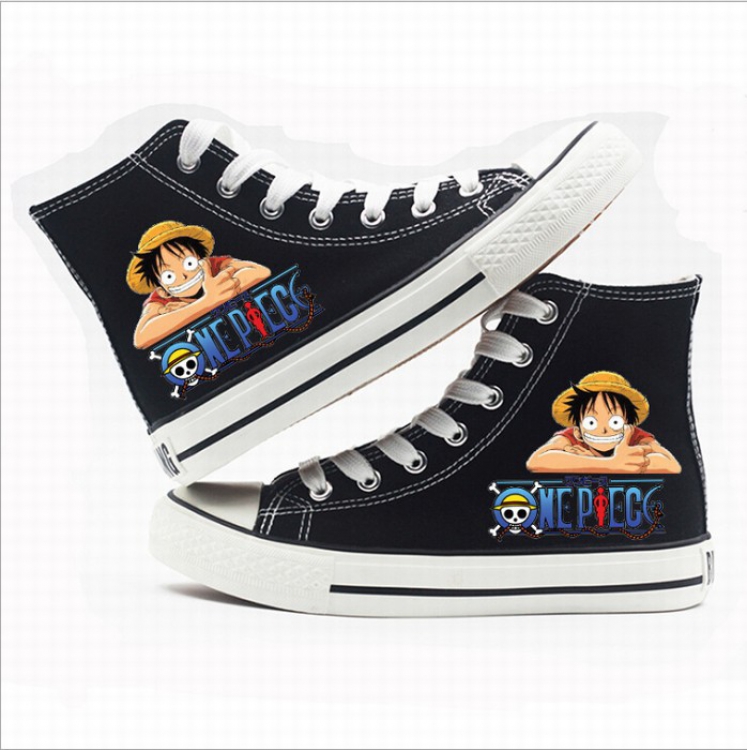 One Piece High-top canvas shoes printed shoes A total of 10 yards 35-44 Style O