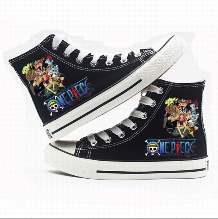 One Piece High-top canvas shoes printed shoes A total of 10 yards 35-44 Style U