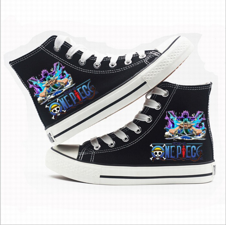 One Piece High-top canvas shoes printed shoes A total of 10 yards 35-44 Style V