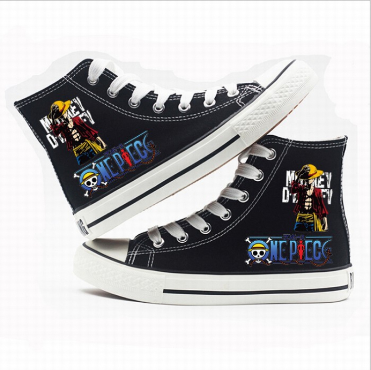 One Piece High-top canvas shoes printed shoes A total of 10 yards 35-44 Style X
