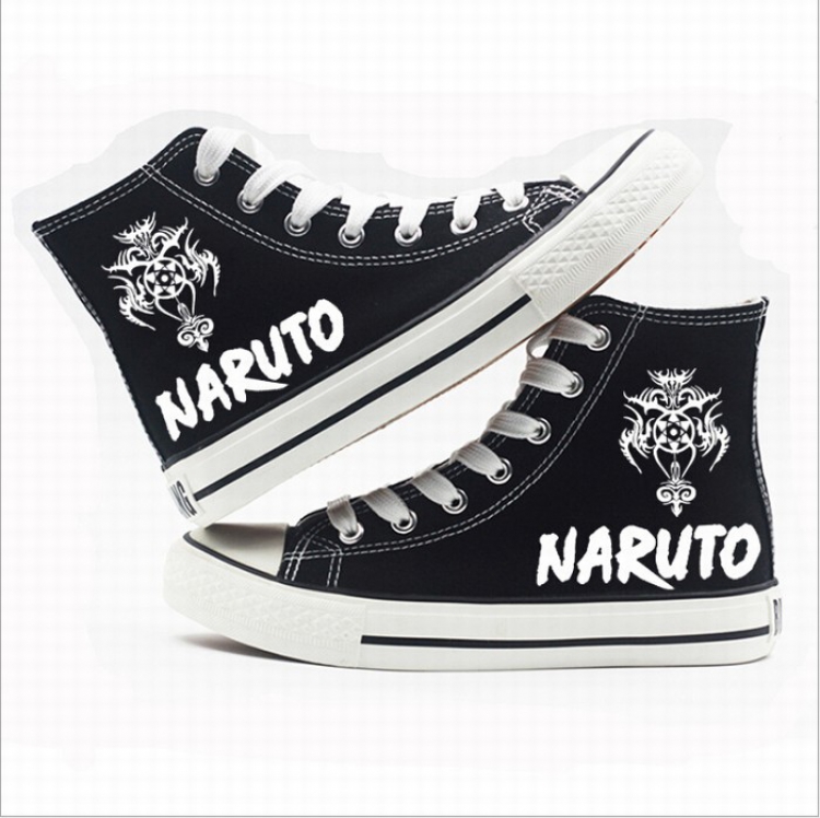 Naruto High-top canvas shoes printed shoes A total of 10 yards 35-44 Style J