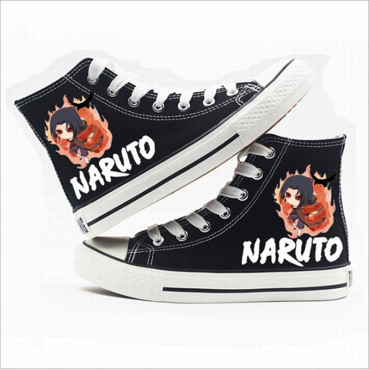 Naruto High-top canvas shoes printed shoes A total of 10 yards 35-44 Style S